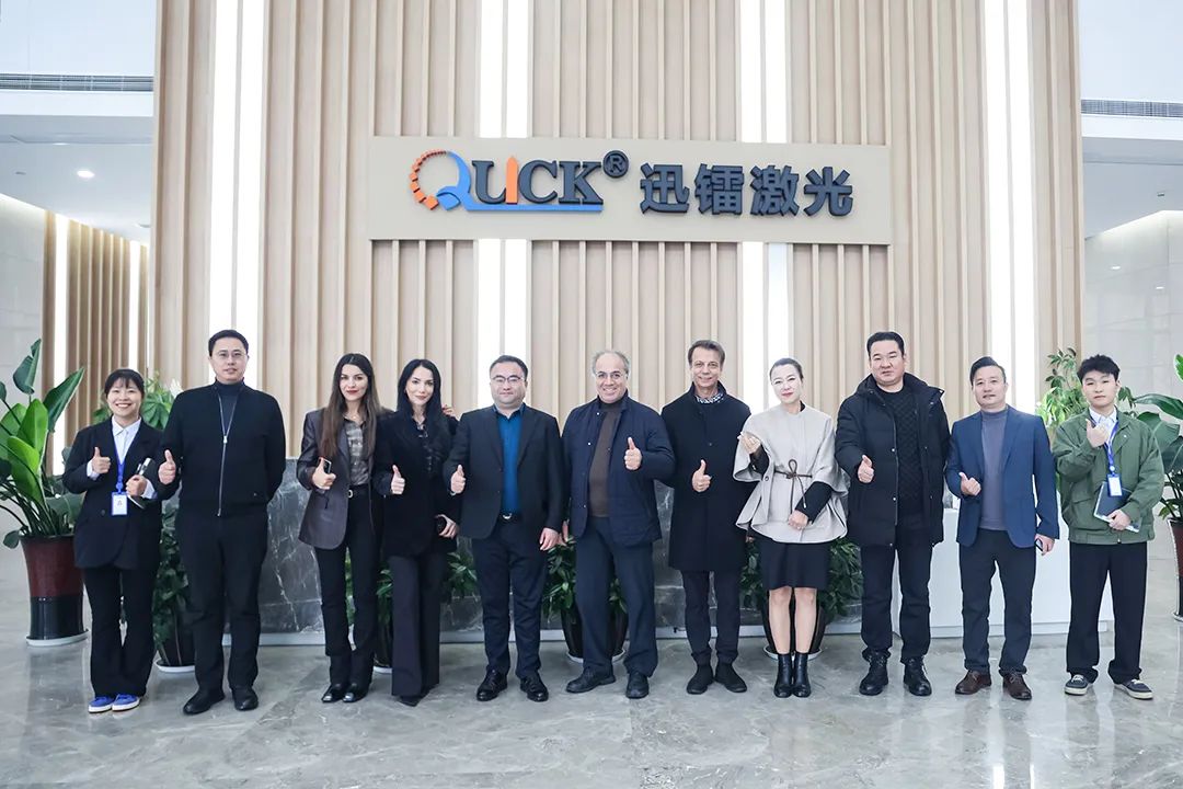 歐委會駐德國首席代表劉靜文攜海外客戶蒞臨迅鐳激光參觀考察！(圖2)