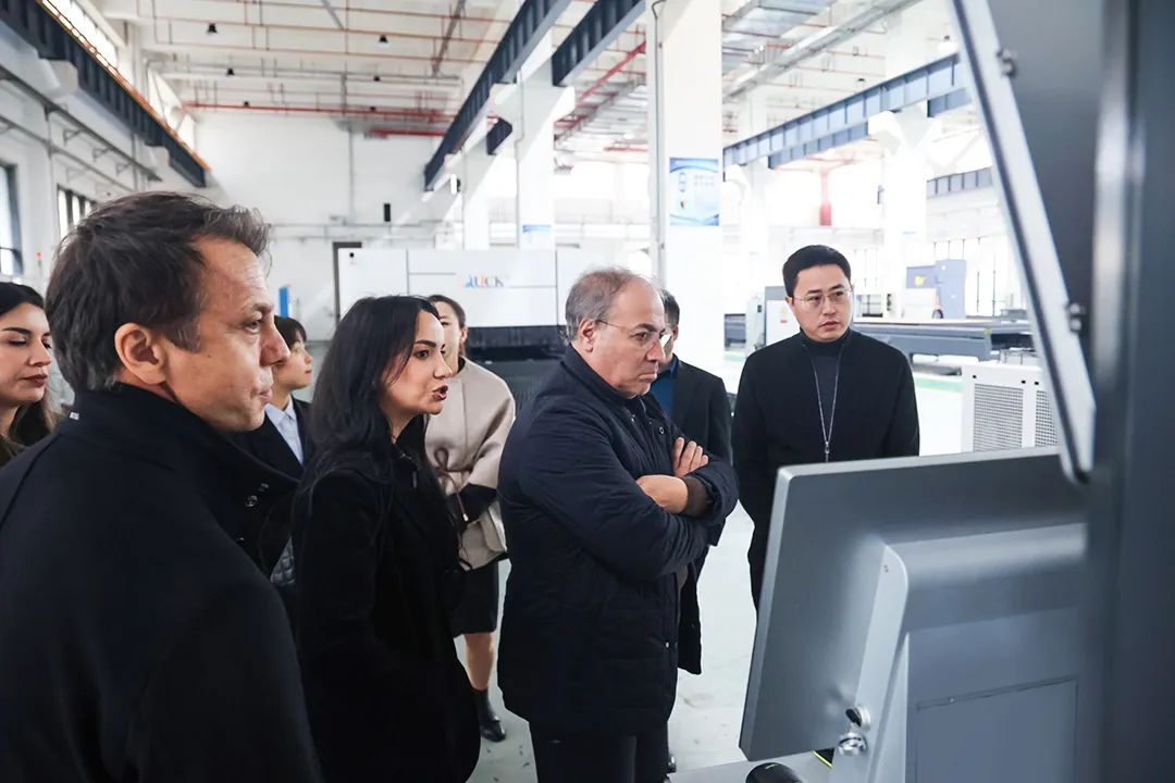 歐委會駐德國首席代表劉靜文攜海外客戶蒞臨迅鐳激光參觀考察！(圖7)